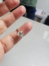 3.07 Carat E Color Round Diamond set in 14k White Gold  Ring Gorgeous Must See Under $10k !!!