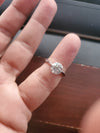 2.05 Carat E Color Round Diamond set in 14k White Gold Ring Great Sparkle Under 3000 !