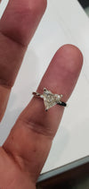 2.05 Carat Heart Shape Diamond G Color set in 14k White Gold , Measures like a 2.50 Carat !