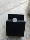 7.05 Carat H VS Round Diamond Ring 18k White Gold Must See Rare One of A Kind WOW !!