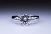 1.23 Carat F I1 100% Natural Round Diamond CT set in 14K WG 4 Prong Ring Value Bargain Gift