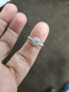 .85 Carat Halo Diamond 18k White Gold Ring G I1 Must See Beautiful